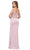 Dancing Queen - 2164 Appliqued Plunging Off Shoulder High Slit Gown Prom Dresses