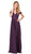 Dancing Queen - 2273 Embroidered Off Shoulder Prom Dress Special Occasion Dress XS / Plum