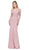 Dancing Queen - 2276 Trailing Floral Lace Appliqued Prom Gown Special Occasion Dress XS / Dusty Pink