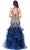 Dancing Queen - 2447 Gold Applique Halter Tiered Mermaid Prom Dress Prom Dresses