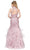 Dancing Queen - 2447 Gold Applique Halter Tiered Mermaid Prom Dress Prom Dresses