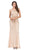 Dancing Queen - 2448 Metallic Bead Striped Prom Gown Special Occasion Dress
