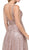 Dancing Queen - 2488 V Neckline Sleeveless Illusion Panel A-Line Gown Special Occasion Dress