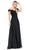 Dancing Queen - 2492 Off Shoulder Lace Applique Evening Dress Evening Dresses XS / Black