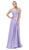Dancing Queen - 2492 Off Shoulder Lace Applique Evening Dress Evening Dresses XS / Lilac
