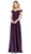 Dancing Queen - 2492 Off Shoulder Lace Applique Evening Dress Evening Dresses XS / Plum