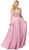Dancing Queen - 2493 Jewel Beaded A-Line Chiffon Gown Prom Dresses XS / Dusty Pink
