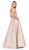 Dancing Queen - 2495 Scalloped Off Shoulder A-Line Gown Special Occasion Dress