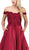 Dancing Queen - 2495 Scalloped Off Shoulder A-Line Gown Special Occasion Dress