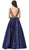 Dancing Queen - 2512  Intricate Beaded Ladder Banded Plunge Gown Special Occasion Dress