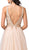 Dancing Queen - 2514 Plunging V-Neck Bejeweled Bodice A-Lin Gown Special Occasion Dress