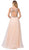Dancing Queen - 2520 Embellished Deep V-neck A-line Gown Special Occasion Dress