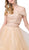 Dancing Queen - 2545 Embroidered Off Shoulder Two-Piece Gown Special Occasion Dress