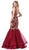 Dancing Queen - 2546 Embroidered Scoop Tiered Mermaid Dress Special Occasion Dress