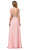Dancing Queen - 2569 Illusion Beaded Bodice Flowy Prom Dress Prom Dresses