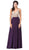 Dancing Queen - 2569 Illusion Beaded Bodice Flowy Prom Dress Prom Dresses XS / Plum