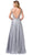 Dancing Queen - 2593 Illusion Plunging V Neck Glitter Mesh Prom Dress Prom Dresses