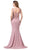 Dancing Queen - 2623 Applique Deep V-neck Trumpet Dress Special Occasion Dress