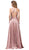 Dancing Queen - 2652 Scoop Neck Embellished A-line Dress Special Occasion Dress
