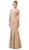 Dancing Queen - 2724 Embroidered Sweetheart Trumpet Prom Dress Special Occasion Dress XS / Gold