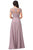 Dancing Queen - 2757 Short Sleeve Jewel Appliqued A-Line Gown Special Occasion Dress