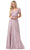 Dancing Queen 2769A - Short Sleeve A-Line Dress Special Occasion Dress XS / Mocha