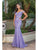 Dancing Queen - 2772 Embellished Deep Off-Shoulder Trumpet Dress Evening Dresses XS / Lilac