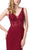 Dancing Queen - 2781 Lace Plunging V-neck Trumpet Dress Special Occasion Dress