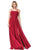 Dancing Queen - 2789 Beaded Lace Embroidery Square Neck A-Line Gown Bridesmaid Dresses XS / Burgundy