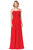Dancing Queen - 2789 Beaded Lace Embroidery Square Neck A-Line Gown Bridesmaid Dresses XS / Red