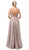 Dancing Queen - 2867 Sleeveless Plunging V-neck A-line Gown Prom Dresses