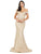 Dancing Queen - 2871 Plunging Off-Shoulder Trumpet Dress Mother of the Bride Dresses