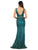 Dancing Queen - 2946 Sleeveless V Neck Embellished Mermaid Prom Dress Evening Dresses