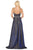 Dancing Queen - 2955 Deep V-neck Pleated A-line Dress Prom Dresses
