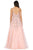 Dancing Queen - 2965 Embellished Deep V-neck A-line Dress Prom Dresses