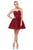 Dancing Queen - 3014 Strapless Embellished Sweetheart Homecoming Dress Special Occasion Dress XS / Burgundy