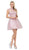 Dancing Queen - 3028 Halter A-Line Homecoming Cocktail Dress Homecoming Dresses XS / Dusty Pink
