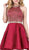 Dancing Queen - 3041 Gold Beaded Halter Neck A-line Homecoming Dress Special Occasion Dress