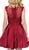 Dancing Queen - 3069 Appliqued Illusion High Neck Homecoming Dress Homecoming Dresses