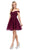 Dancing Queen - 3070 Beaded Lace Off Shoulder Cocktail Dress Homecoming Dresses XS / Burgundy