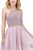 Dancing Queen - 3087 Embellished Halter A-Line Cocktail Dress Homecoming Dresses