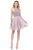 Dancing Queen - 3087 Embellished Halter A-Line Cocktail Dress Homecoming Dresses XS / Mocha