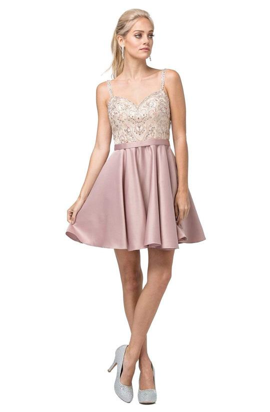 Dancing Queen - 3125 Beaded Sweetheart A-line Dress