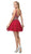 Dancing Queen - 3129 Embellished V-Neck A-Line Cocktail Dress Homecoming Dresses