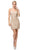 Dancing Queen - 3131 Sweetheart Fitted Cocktail Dress Party Dresses XS / Gold