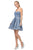 Dancing Queen - 3136 Embellished Strapless Sweetheart A-line Dress Homecoming Dresses XS / Steel Blue