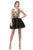 Dancing Queen - 3150 Appliqued Lace Bodice Tulle Dress Homecoming Dresses XS / Black/Gold