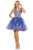 Dancing Queen - 3237 Sleeveless V Neck Lace Applique Cocktail Dress Homecoming Dresses XS / Royal Blue