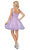Dancing Queen - 3243 Glitter Embellished Fit and Flare Short Dress Homecoming Dresses