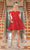 Dancing Queen 3254 - Off Shoulder Glitter Cocktail Dress Special Occasion Dress XS / Red